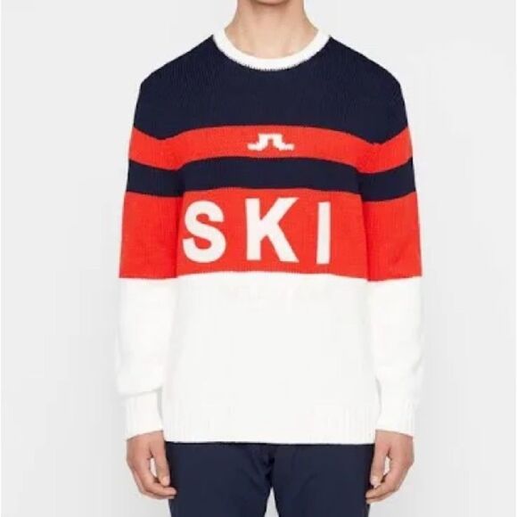 J.Lindeberg Omar Wool Coolmax Ski Sport Oversized Fit Meeino Wool Blend Sweater - Picture 2 of 9